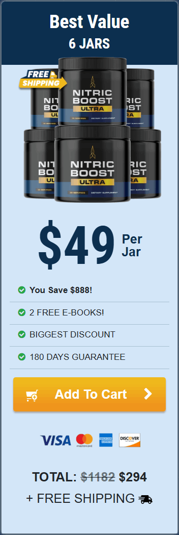 Nitric Boost Ultra - 6 bottle